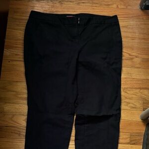Vince Camuto Black Straight-Leg Pants